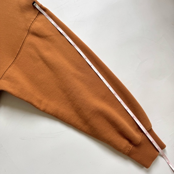 Stradivarius Rust Boxy Sweatshirt with Sequin and Bead Embellished Cat “Feline” - Picture 13 of 16